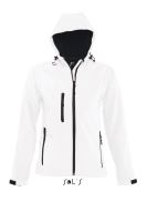 SOL'S REPLAY WOMEN - Kapucnis felső SOFTSHELL White